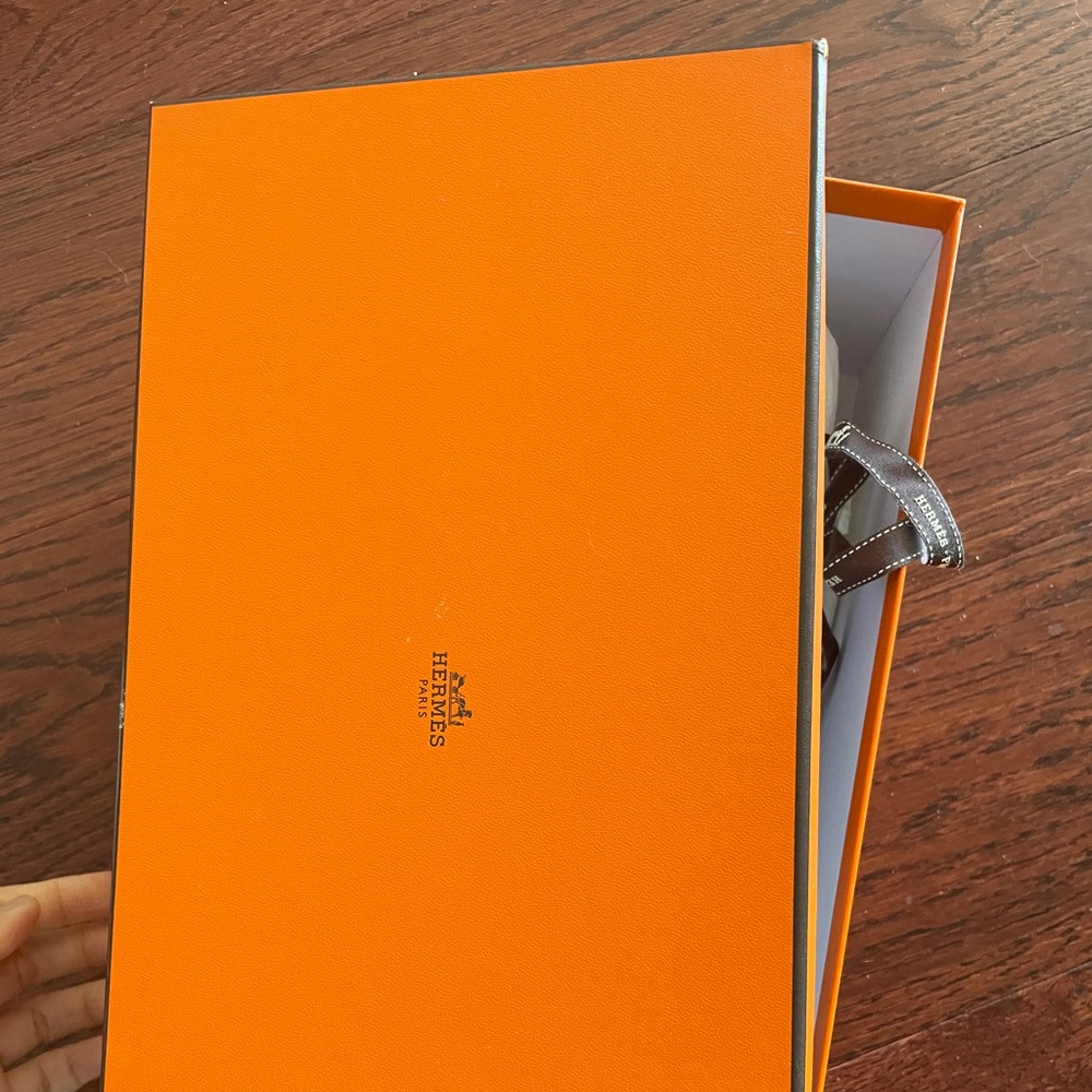 Hermes  orange shoes box